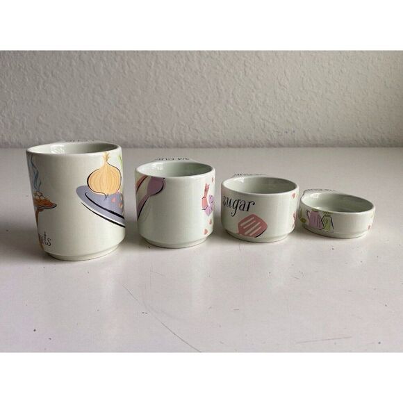 Disney Epcot International Food Wine Festival Tiana Measuring Cup Set Of 4 NEW - Picture 7 of 11